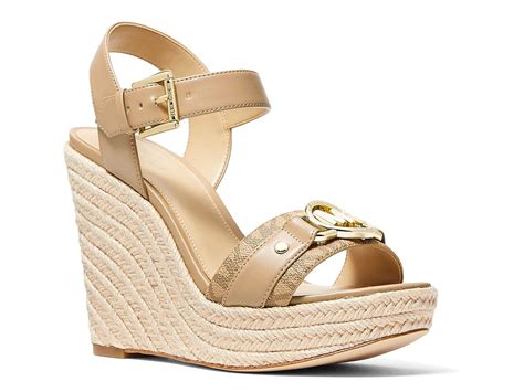 michael kors white espadrilles|michael kors espadrille wedge sandals.